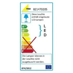 Trio Leuchten CLAPTON Wandleuchte LED Chrom, Aluminium, Edelstahl, 2-flammig -Wandleuchten Verkauf trio leuchten clapton wandleuchte 821470205 do1 8