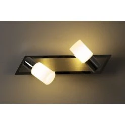 Trio Leuchten CLAPTON Wandleuchte LED Chrom, Aluminium, Edelstahl, 2-flammig -Wandleuchten Verkauf trio leuchten clapton wandleuchte 821470205 do1 9