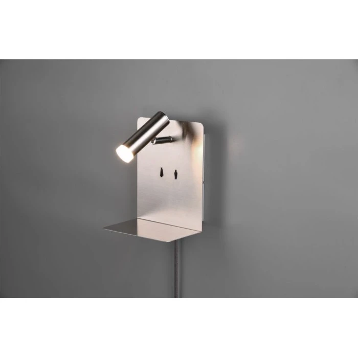 Trio Leuchten ELEMENT Wandleuchte LED Nickel-Matt, 3-flammig 2 Trio Leuchten ELEMENT Wandleuchte LED Nickel-Matt, 3-flammig - Image 2