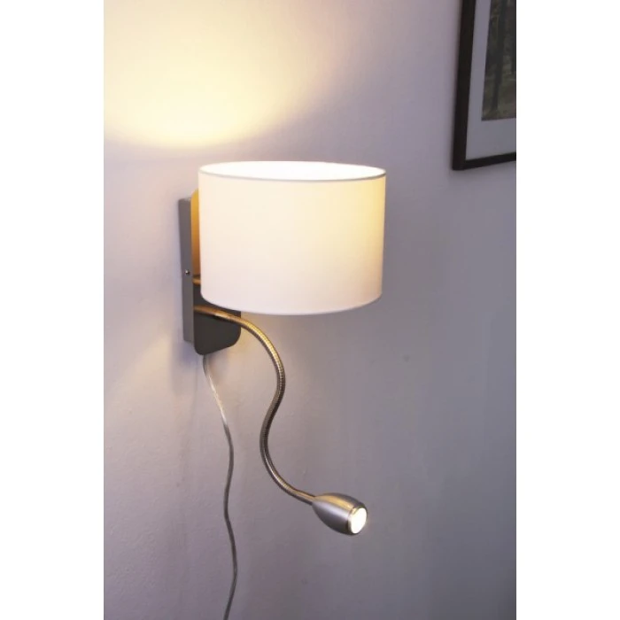 Trio Leuchten HOTEL Wandleuchte LED Nickel-Matt, Chrom, 2-flammig 11 Trio Leuchten HOTEL Wandleuchte LED Nickel-Matt, Chrom, 2-flammig - Image 11