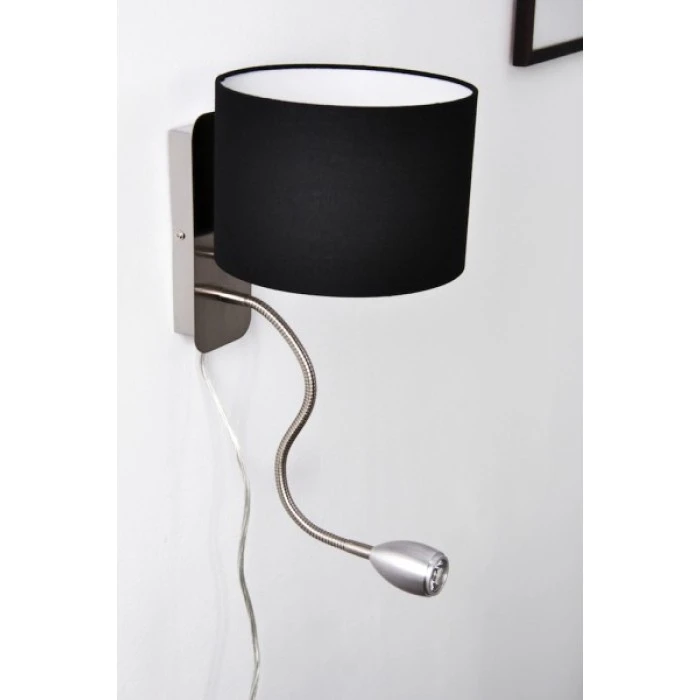 Trio Leuchten HOTEL Wandleuchte LED Nickel-Matt, Chrom, 1-flammig 2 Trio Leuchten HOTEL Wandleuchte LED Nickel-Matt, Chrom, 1-flammig - Image 2