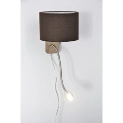 Trio Leuchten HOTEL Wandleuchte LED Nickel-Matt, Chrom, 1-flammig -Wandleuchten Verkauf trio leuchten hotel wandleuchte 271170214 do1 7