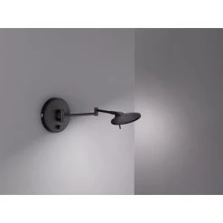 Trio Leuchten KAZAN Wandleuchte LED Schwarz, 1-flammig