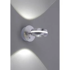 Trio Leuchten VISTA Wandleuchte LED Nickel-Matt, 2-flammig, Fernbedienung, Farbwechsler 12 Trio Leuchten VISTA Wandleuchte LED Nickel-Matt, 2-flammig, Fernbedienung, Farbwechsler -Wandleuchten Verkauf trio leuchten vista wandleuchte 255410207 4