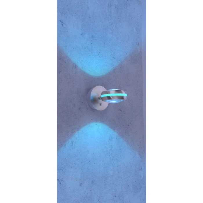 Trio Leuchten VISTA Wandleuchte LED Nickel-Matt, 2-flammig, Fernbedienung, Farbwechsler 7 Trio Leuchten VISTA Wandleuchte LED Nickel-Matt, 2-flammig, Fernbedienung, Farbwechsler - Image 7