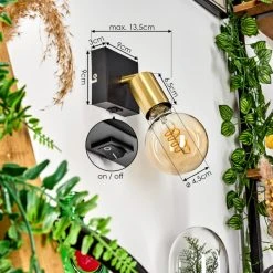 Hofstein Tulla Wandleuchte Schwarz, 1-flammig -Wandleuchten Verkauf tulla wandleuchte h3382431 3