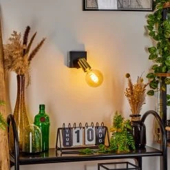 Hofstein Tulla Wandleuchte Schwarz, 1-flammig -Wandleuchten Verkauf tulla wandleuchte h3382431 8