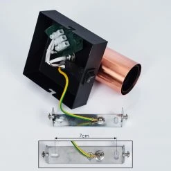 Hofstein Tulla Wandleuchte Schwarz, Kupferfarben, 1-flammig -Wandleuchten Verkauf tulla wandleuchte h3382448 4