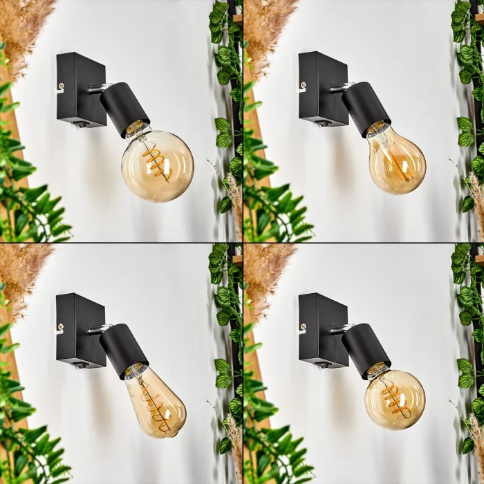 Hofstein Tulla Wandleuchte Schwarz, 1-flammig 2 Hofstein Tulla Wandleuchte Schwarz, 1-flammig - Image 2