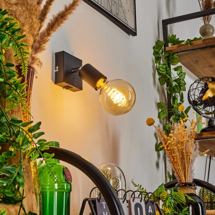 Hofstein Tulla Wandleuchte Schwarz, 1-flammig 12 Hofstein Tulla Wandleuchte Schwarz, 1-flammig - Image 12