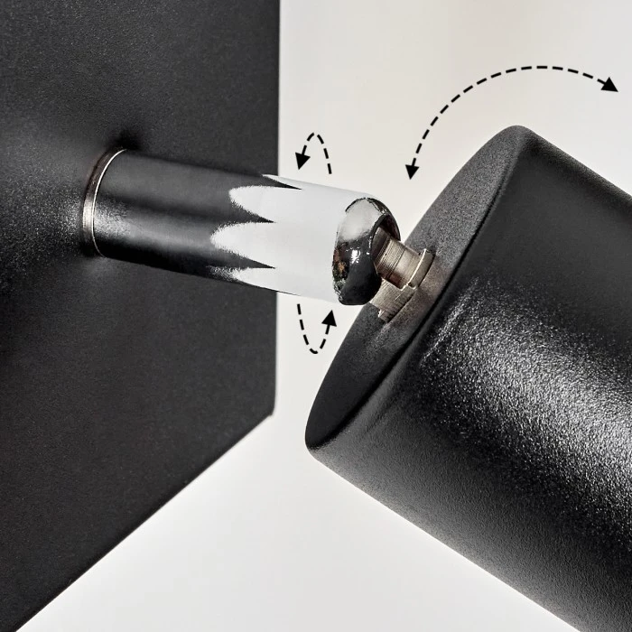 Hofstein Tulla Wandleuchte Schwarz, 1-flammig 3 Hofstein Tulla Wandleuchte Schwarz, 1-flammig - Image 3