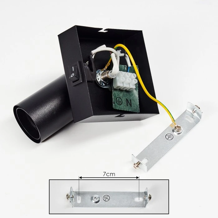 Hofstein Tulla Wandleuchte Schwarz, 1-flammig 5 Hofstein Tulla Wandleuchte Schwarz, 1-flammig - Image 5