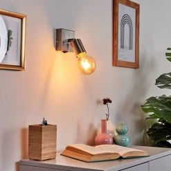 Hofstein Tulla Wandleuchte Nickel-Matt, 1-flammig -Wandleuchten Verkauf tulla wandleuchte h3406700 6