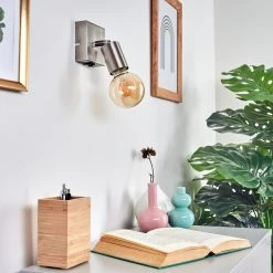 Hofstein Tulla Wandleuchte Nickel-Matt, 1-flammig -Wandleuchten Verkauf tulla wandleuchte h3406700 9