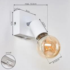 Hofstein Tulla Wandleuchte Weiß, 1-flammig -Wandleuchten Verkauf tulla wandleuchte h3406748 3