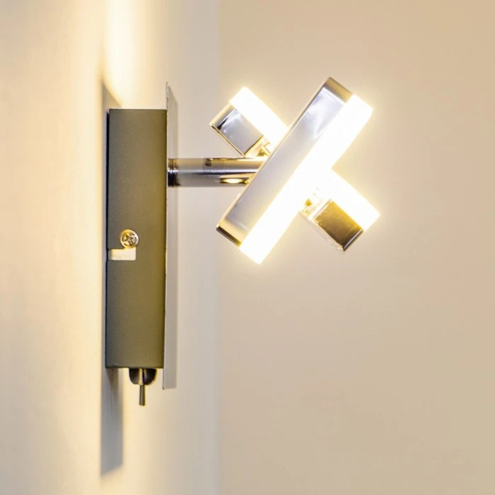 Hofstein Turin Wandspot LED Chrom, 1-flammig 3 Hofstein Turin Wandspot LED Chrom, 1-flammig - Image 3