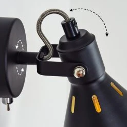 Hofstein Upiano Wandleuchte Chrom, Schwarz, 1-flammig -Wandleuchten Verkauf upiano wandleuchte h3017777 2