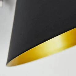 Hofstein Upiano Wandleuchte Chrom, Schwarz, 1-flammig -Wandleuchten Verkauf upiano wandleuchte h3017777 5