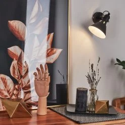 Hofstein Upiano Wandleuchte Chrom, Schwarz, 1-flammig -Wandleuchten Verkauf upiano wandleuchte h3017814 10