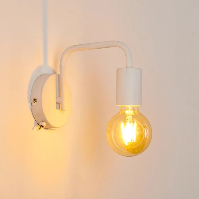 Hofstein Valocolla Wandleuchte Weiß, 1-flammig 3 Hofstein Valocolla Wandleuchte Weiß, 1-flammig - Image 3