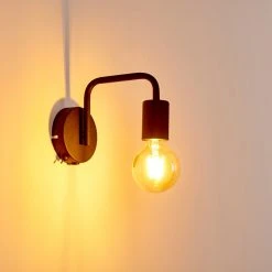 Hofstein Valocolla Wandleuchte Schwarz, 1-flammig 20 Hofstein Valocolla Wandleuchte Schwarz, 1-flammig -Wandleuchten Verkauf valocolla wandleuchte h3290224 do1 2