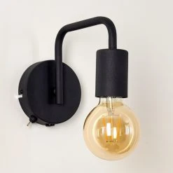 Hofstein Valocolla Wandleuchte Schwarz, 1-flammig 22 Hofstein Valocolla Wandleuchte Schwarz, 1-flammig -Wandleuchten Verkauf valocolla wandleuchte h3290224 do1 4