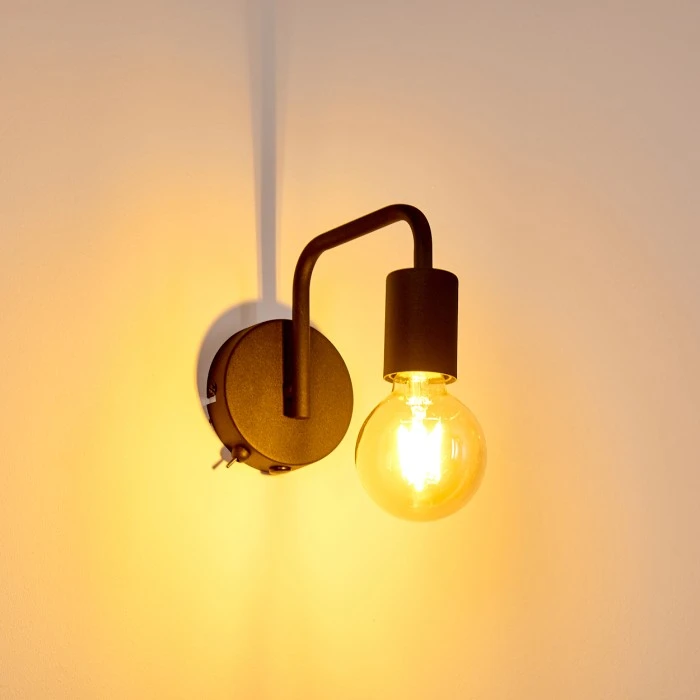 Hofstein Valocolla Wandleuchte Schwarz, 1-flammig 8 Hofstein Valocolla Wandleuchte Schwarz, 1-flammig - Image 8