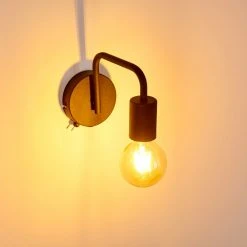 Hofstein Valocolla Wandleuchte Schwarz, 1-flammig 27 Hofstein Valocolla Wandleuchte Schwarz, 1-flammig -Wandleuchten Verkauf valocolla wandleuchte h3290224 do1 9