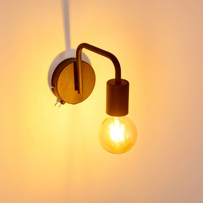 Hofstein Valocolla Wandleuchte Schwarz, 1-flammig 10 Hofstein Valocolla Wandleuchte Schwarz, 1-flammig - Image 10