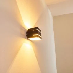 Hofstein Varco Wandleuchte Schwarz, 1-flammig -Wandleuchten Verkauf varco wandleuchte h3013199 do4 14