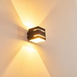 Hofstein Varco Wandleuchte Schwarz, 1-flammig -Wandleuchten Verkauf varco wandleuchte h3013199 do4 16