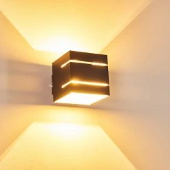 Hofstein Varco Wandleuchte Schwarz, 1-flammig -Wandleuchten Verkauf varco wandleuchte h3013199 do4 7