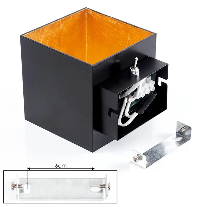 Hofstein Varco Wandleuchte Schwarz, 1-flammig 5 Hofstein Varco Wandleuchte Schwarz, 1-flammig - Image 5