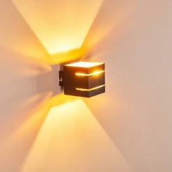 Hofstein Varco Wandleuchte Schwarz, 1-flammig -Wandleuchten Verkauf varco wandleuchte h3013212 do4 3