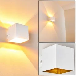 Hofstein Varco Wandleuchte Weiß, 1-flammig