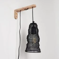 Hofstein Verpuppt Wandleuchte Holz hell, 1-flammig -Wandleuchten Verkauf verpuppt wandleuchte h3316412 8