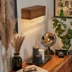 Hofstein Versoix Wandleuchte LED Schwarz, Naturfarben, 1-flammig -Wandleuchten Verkauf versoix wandleuchte h3570784 10