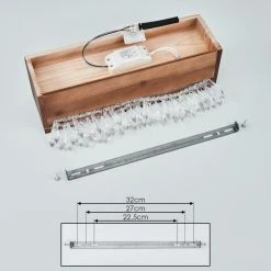 Hofstein Versoix Wandleuchte LED Schwarz, Naturfarben, 1-flammig -Wandleuchten Verkauf versoix wandleuchte h3570784 4
