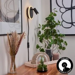 Hofstein Viata Wandleuchte LED Schwarz, Weiß, 2-flammig