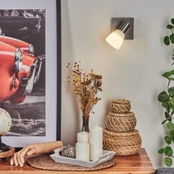 Hofstein Villaseca  Wandleuchte LED Nickel-Matt, 1-flammig -Wandleuchten Verkauf villaseca wandleuchte h3651636 10