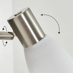 Hofstein Villaseca  Wandleuchte LED Nickel-Matt, 1-flammig -Wandleuchten Verkauf villaseca wandleuchte h3651636 5