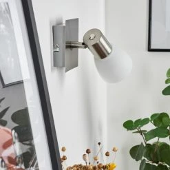 Hofstein Villaseca  Wandleuchte LED Nickel-Matt, 1-flammig -Wandleuchten Verkauf villaseca wandleuchte h3651636 9