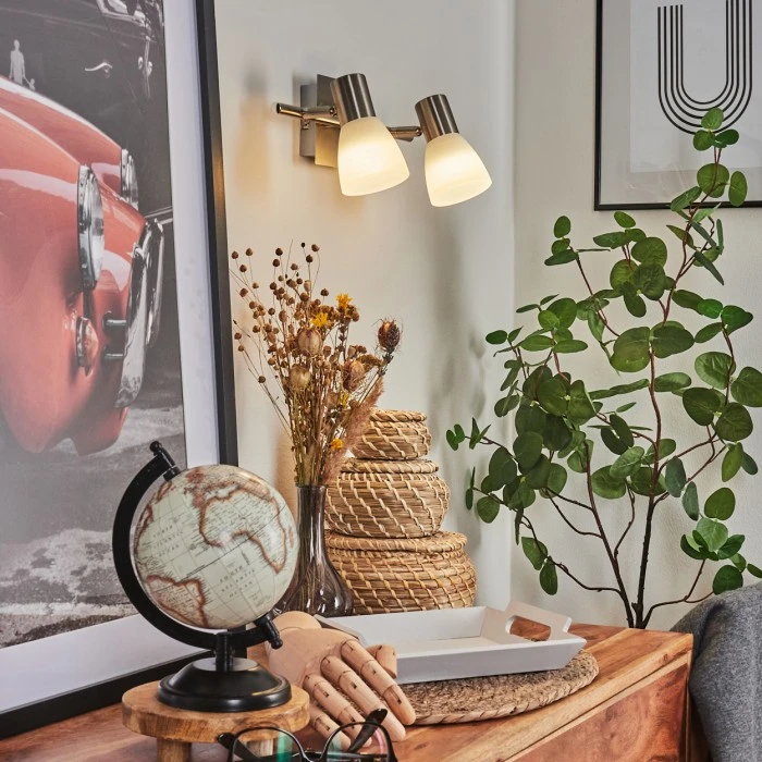 Hofstein Villaseca Wandleuchte LED Nickel-Matt, 2-flammig 11 Hofstein Villaseca Wandleuchte LED Nickel-Matt, 2-flammig - Image 11