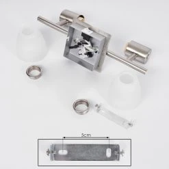 Hofstein Villaseca Wandleuchte LED Nickel-Matt, 2-flammig 16 Hofstein Villaseca Wandleuchte LED Nickel-Matt, 2-flammig -Wandleuchten Verkauf villaseca wandleuchte h3651650 4