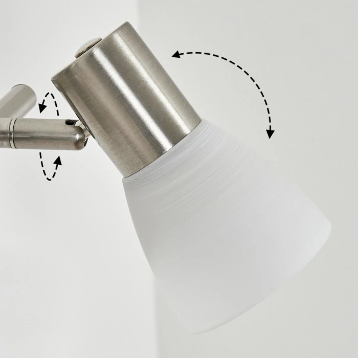 Hofstein Villaseca Wandleuchte LED Nickel-Matt, 2-flammig 6 Hofstein Villaseca Wandleuchte LED Nickel-Matt, 2-flammig - Image 6