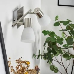 Hofstein Villaseca Wandleuchte LED Nickel-Matt, 2-flammig 21 Hofstein Villaseca Wandleuchte LED Nickel-Matt, 2-flammig -Wandleuchten Verkauf villaseca wandleuchte h3651650 9