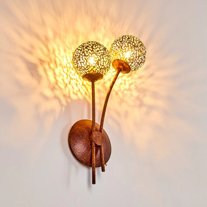 Hofstein Virga Wandleuchte Rostfarben, 2-flammig 14 Hofstein Virga Wandleuchte Rostfarben, 2-flammig - Image 14