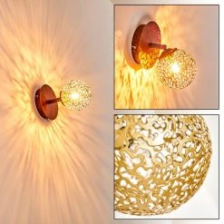 Hofstein Virga Wandleuchte Rostfarben, 1-flammig