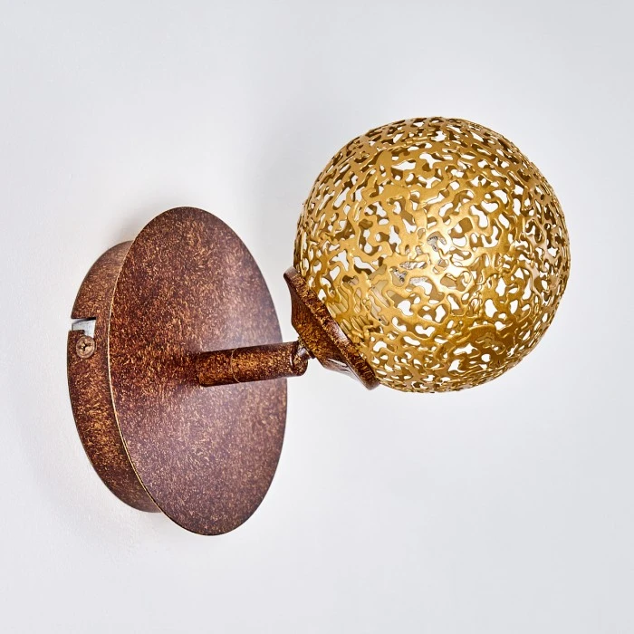 Hofstein Virga Wandleuchte Rostfarben, 1-flammig 4 Hofstein Virga Wandleuchte Rostfarben, 1-flammig - Image 4