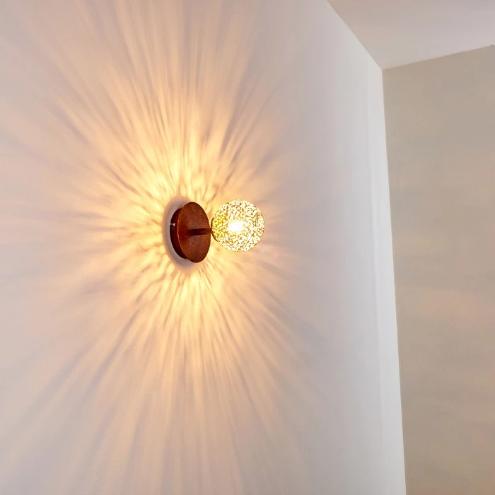 Hofstein Virga Wandleuchte Rostfarben, 1-flammig 9 Hofstein Virga Wandleuchte Rostfarben, 1-flammig - Image 9